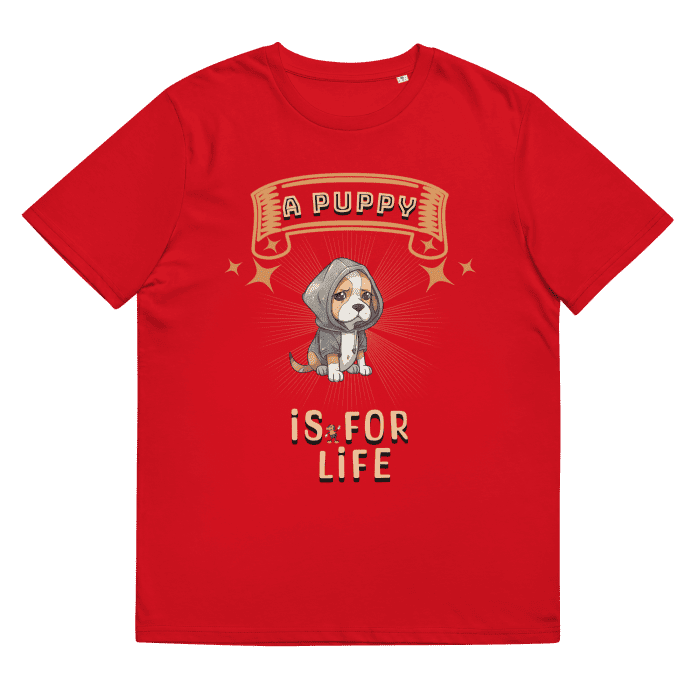 Unisex Organic Cotton T Shirt Red Front 646613bc12a4f.png