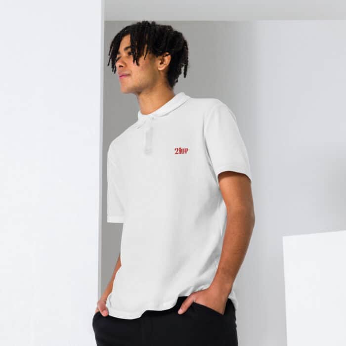 Unisex Pique Polo Shirt White Front 64d4df93afbeb.jpg